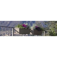 JARDINIERA TERRAE 40 CU FARFURIE BEJ INCHIS